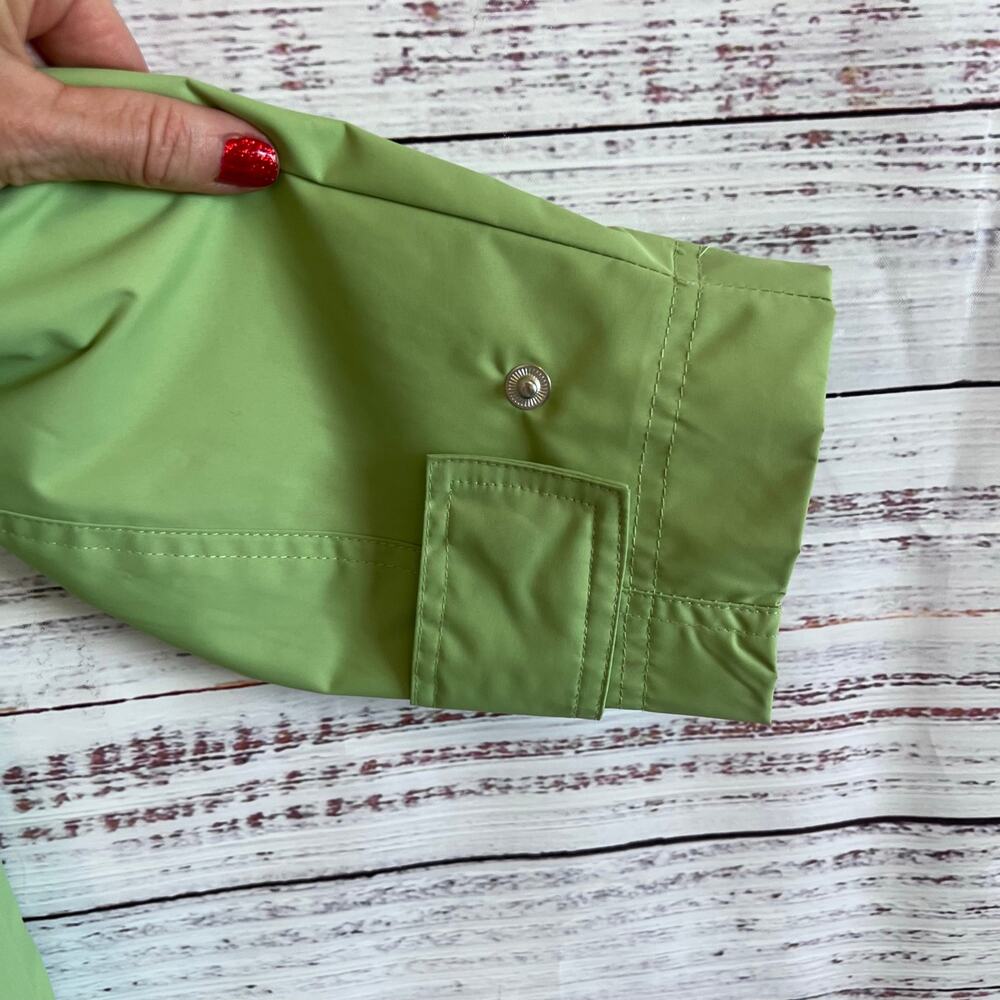 White Stag Lime Green Floral Lining Lightweight Rain Jacket Women's 12/14 - Picture 4 of 14